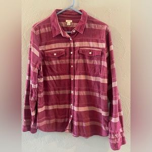 J Crew plaid button up shirt